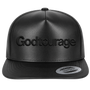 Godtourage PU Leather Flat Bill Snapback Hat